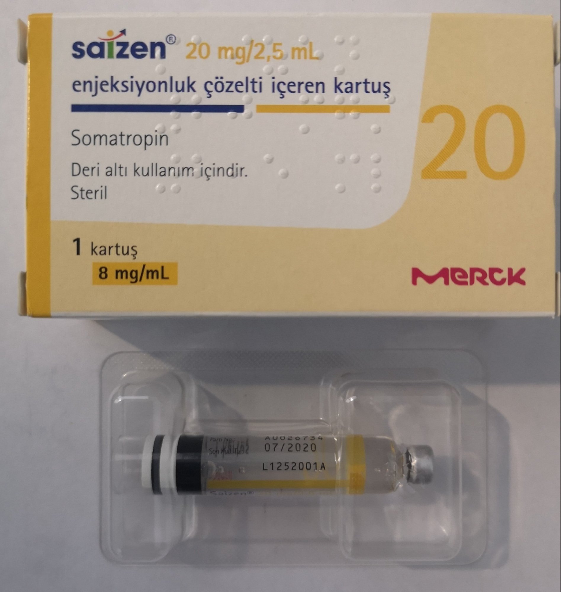 Saizen 60 IU 20mg (USA) Merckgroup