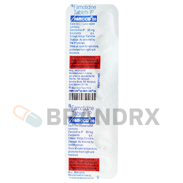 Famocid 20 mg Sun Pharmaceuticals Industries