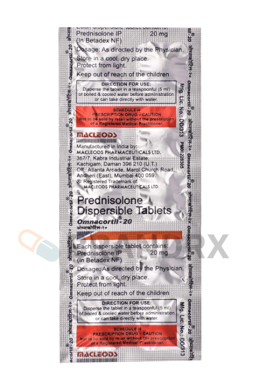 Omnacortil 20 mg Macleods