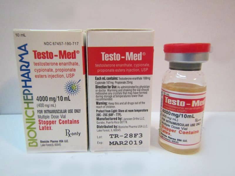 Testo-Med Bioniche Pharmacy (Testosterone Mix) 10ml (400mg/ml) Bioniche Pharmaceuticals
